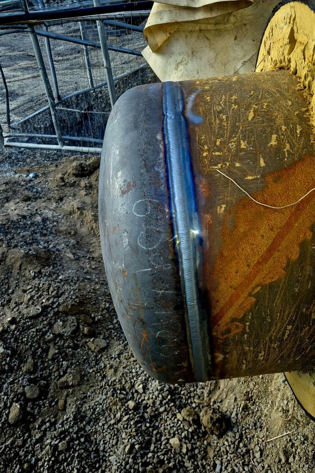 Weld on a pipe end